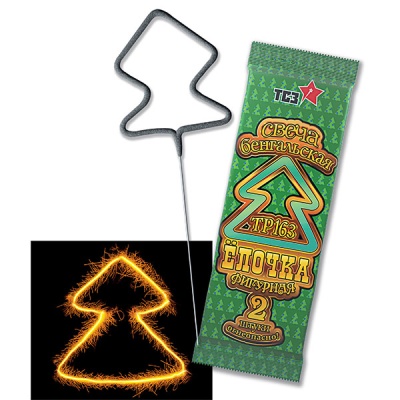 Елочка Бенгальские огни фигурные купить в Алагире | alagir.salutsklad.ru